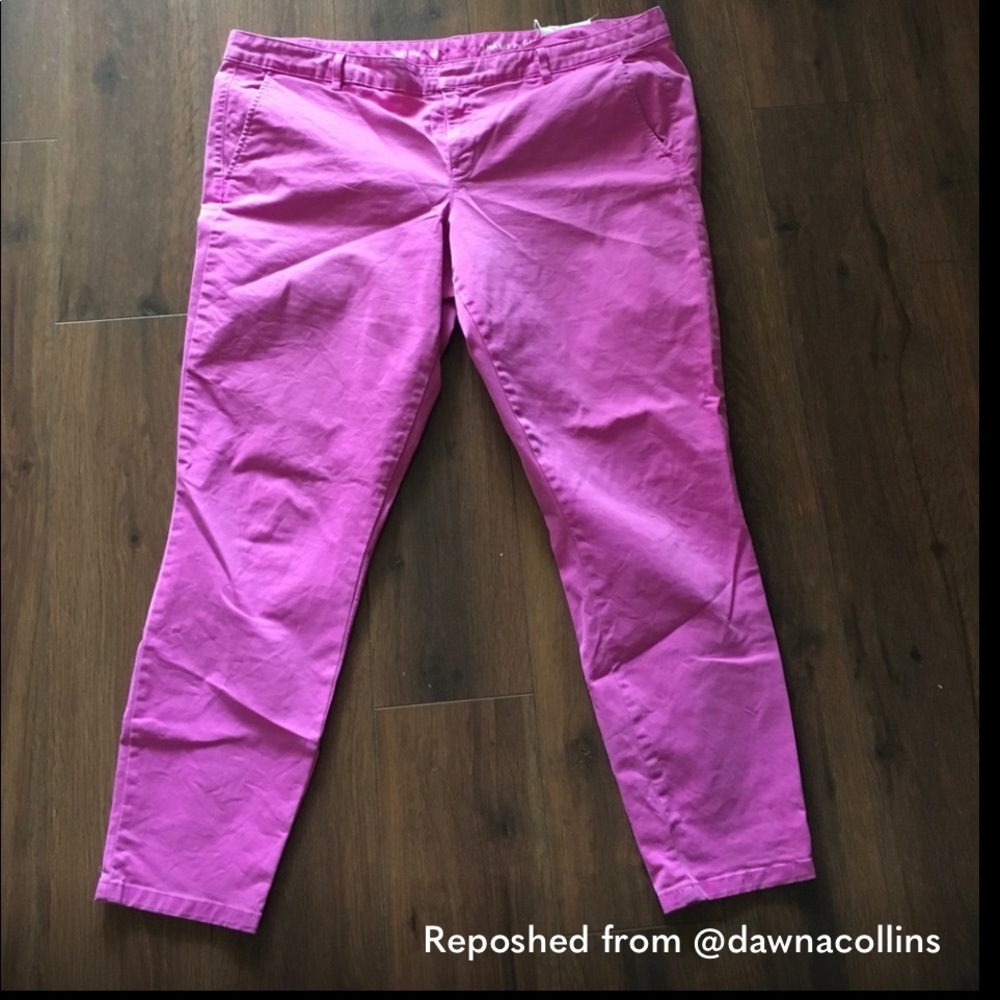 Pink Skinny mini khakis GAP brand